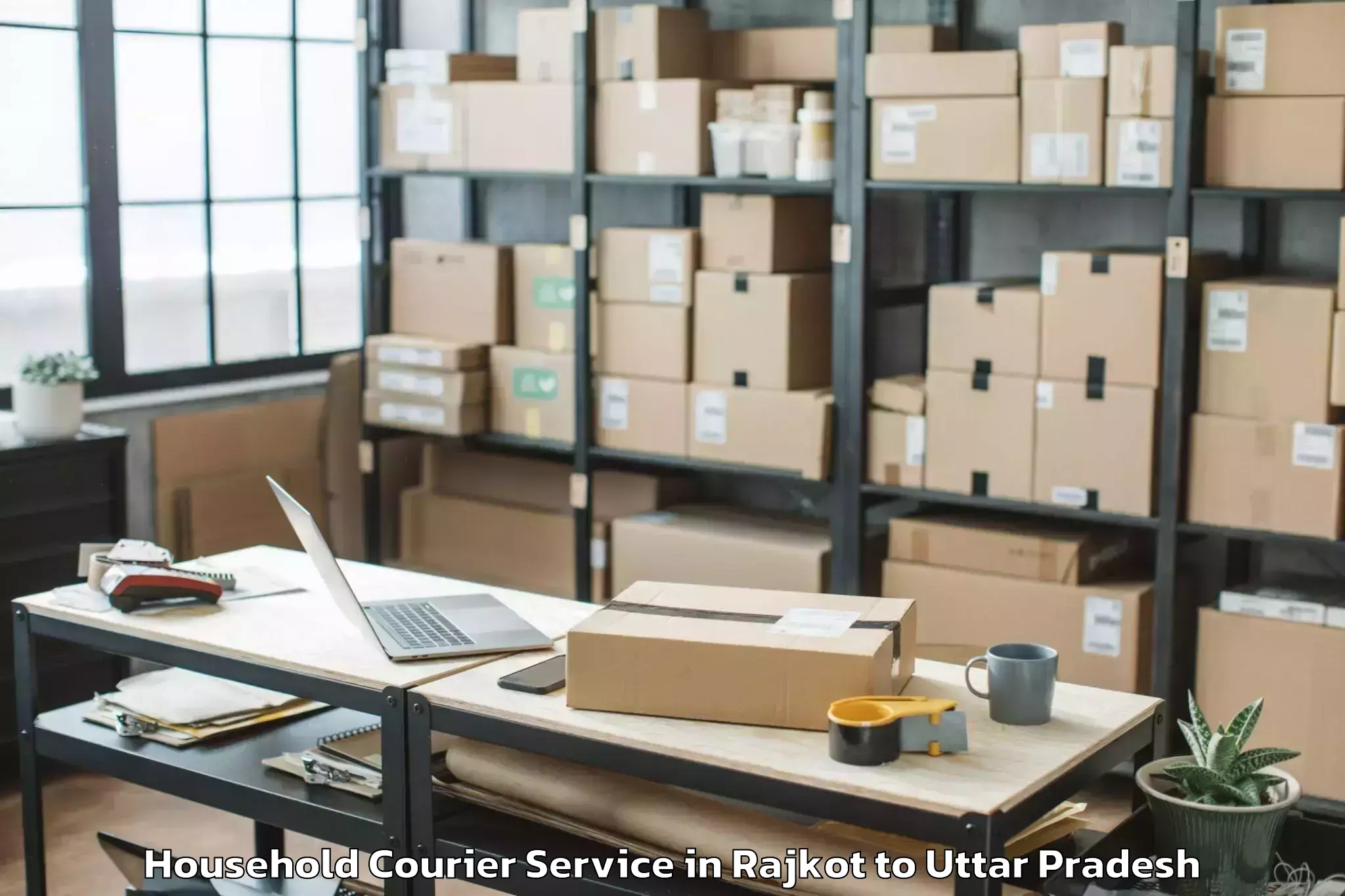 Hassle-Free Rajkot to Ballia Household Courier